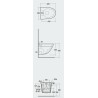Rak Ceramics Sensation miska WC Rimless podwieszana 48x38 cm biały połysk (SENWC1447AWHA)