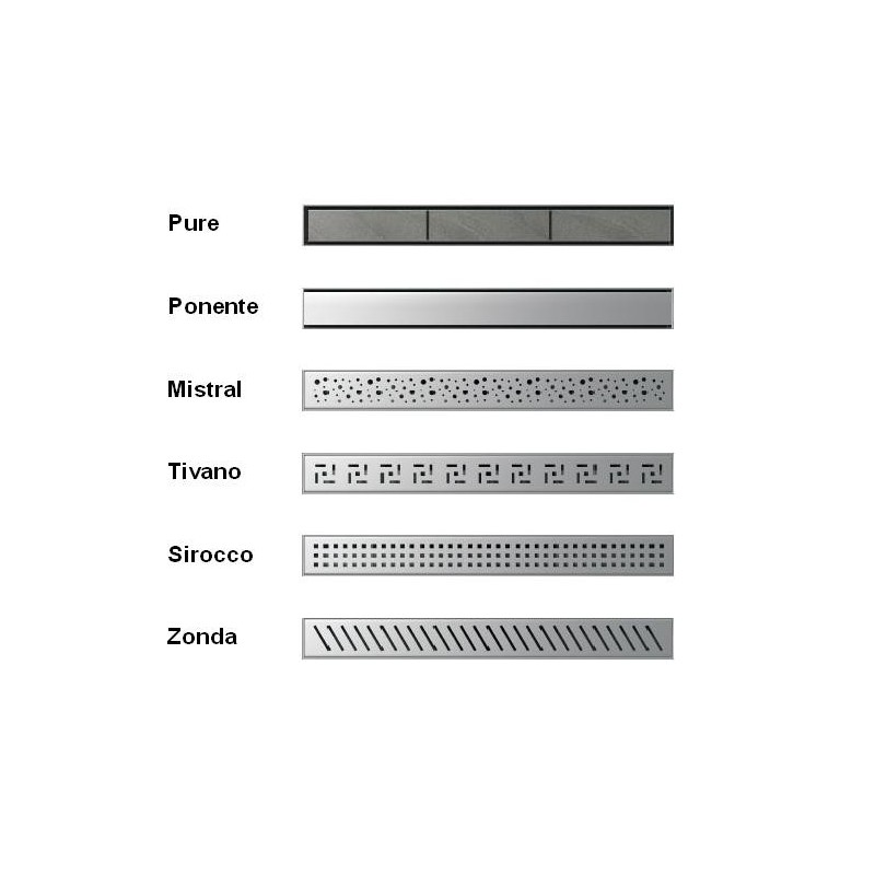 Wiper Premium Pure 70 cm odpływ liniowy z syfonem snake (OL70P-PUR)