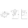 Rak Ceramics Compact półpostument do umywalek compact 45 I 55 cm (COPD00002)