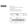 Wiper Premium Mistral 90 cm odpływ liniowy z syfonem snake (rynna+ruszt+syfon) (PRE-MIS-MAT-90)