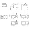 Roca INSPIRA ROUND Umywalka 550x370 H75 FINECERAMIC® ONYX (A327527640)