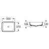 Roca INSPIRA SQUARE Umywalka 500X370 OCT FINECERAMIC® BEŻ (A327530650)
