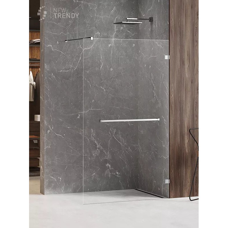 New Trendy Avexa Kabina Prysznicowa Walk-In U 100x200 cm Szkło Przezroczyste 6 mm (EXK-2518)