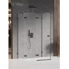 New Trendy Avexa Black Kabina Prostokątna Przyścienna 120x110x200 Przezroczyste 6mm Active Shield (EXK-2623)