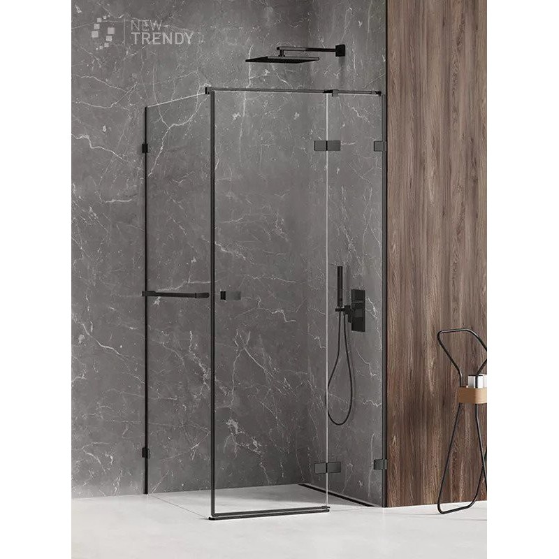 New Trendy Kabina Avexa Black Prostokątna P 110x100x200 Przezroczyste 6mm Active Shield (EXK-2586)