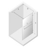 New Trendy Avexa Black Kabina Walk-In U 100x200 Przezroczyste 8 mm Active Shield (EXK-2680)