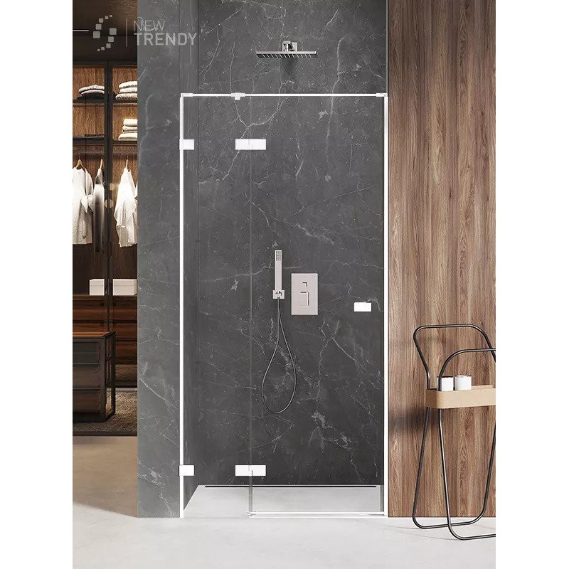 New Trendy Avexa White Drzwi Wnękowe Uchylne L 140x200 Czyste 6mm Active Shield (EXK-2699)