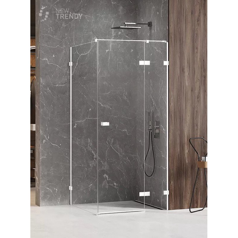 New Trendy Kabina Avexa White Prostokątna P 100x90x200 Przezroczyste 6mm Active Shield (EXK-2745)