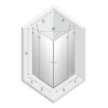 New Trendy Kabina Avexa White Prostokątna U 80x120x200 Przezroczyste 6mm Active Shield (EXK-2825)