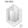 New Trendy Avexa White Kabina Pięciokątna Asymetryczna P 100x80x200 Przezroczyste 6mm Active Shield (EXK-3872)