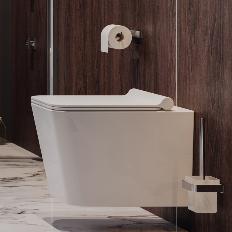 Omnires Lugano Szczotka toaletowa Wiszaca Chrom (LU30620CR)