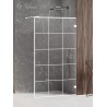 New Trendy Avexa White Kabina Walk-In U 110x200 Kratka Przezroczyste 6mm Active Shield (EXK-2986)