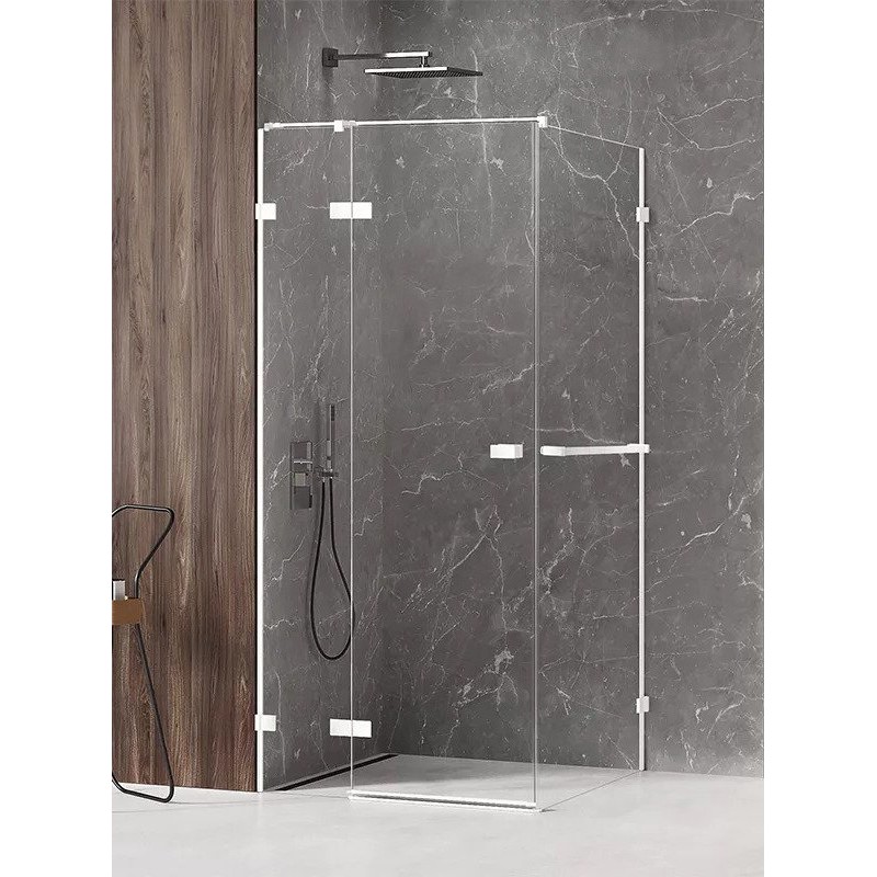 New Trendy Avexa White Kabina Kwadratowa L 80x80x200 Przezroczyste 6mm Active Shield (EXK-2762)
