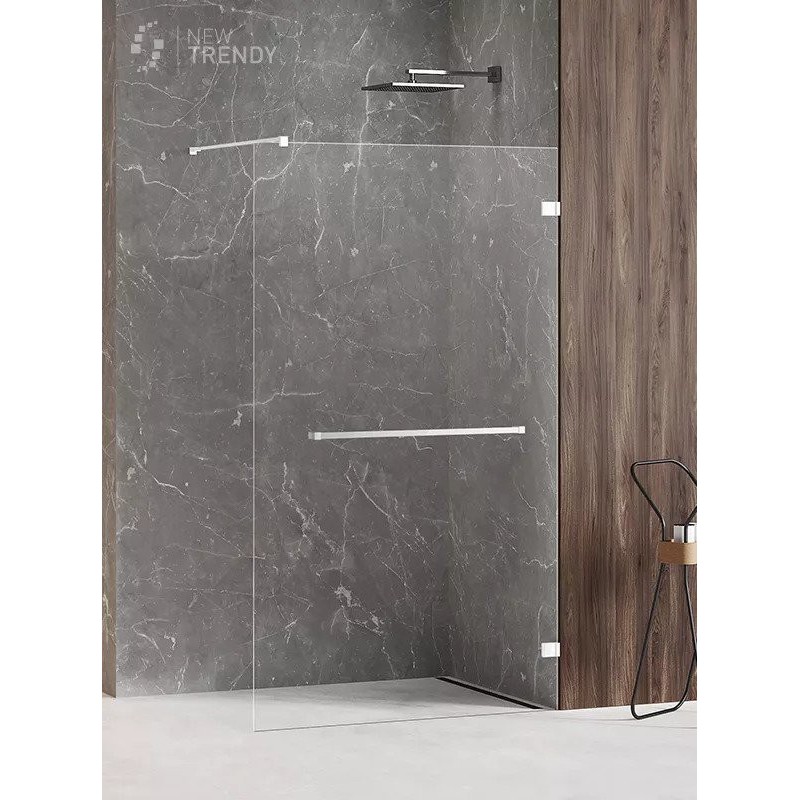 New Trendy Avexa White Kabina Walk-In 50x200 Przezroczyste 6mm Active Shield (EXK-2938)