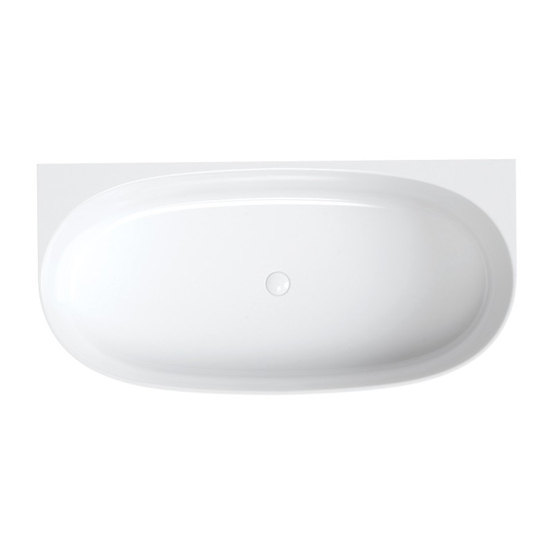 Omnires Valencia M+ Wanna przyścienna M+ 158 x 77 cm (VALENCIASWPBP)