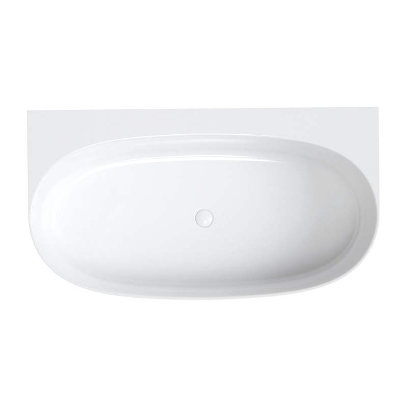 Omnires Valencia M+ Wanna przyścienna M+ 158 x 86 cm (VALENCIAWPBP)
