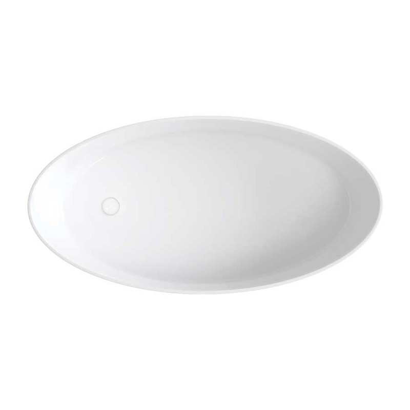 Omnires Siena Wanna wolnostojąca M+ 161 x 81 cm Biały połysk (SIENAWWBP)