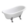 Omnires Atenna Comfort M+ Wanna wolnostojąca 157 x 77 cm Biały połysk (ATENA157BP)