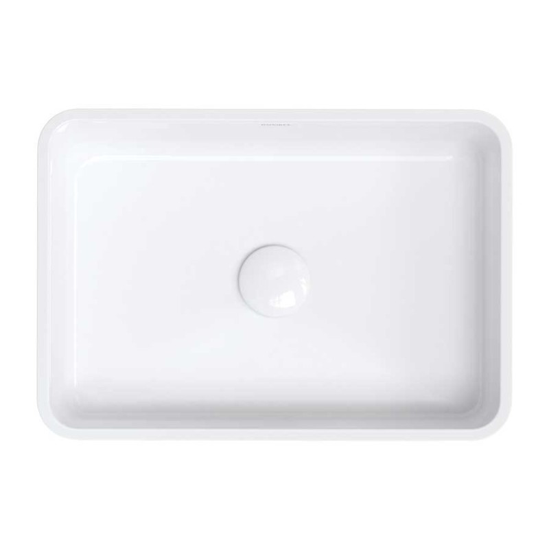 Omnires Parma Umywalka nablatowa 50 x 35 cm biały połysk (PARMAUNBP)