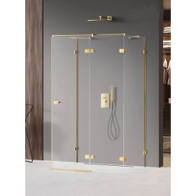 New Trendy Avexa Gold Shine Kabina Prostokątna Przyścienna P 120x70x200 Przezroczyste 6mm Active Shield (EXK-2148)