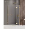 New Trendy Avexa Gold Shine Kabina Prostokątna P 80x120x200 Przezroczyste 6mm Active Shield (EXK-3197)
