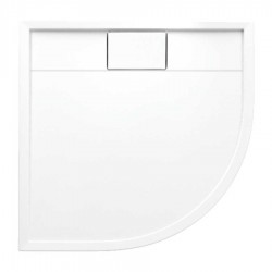 Omnires Brooklyn Akrylowy brodzik prysznicowy półokrągły 90 x 90 cm biały połysk (BROOKLYN90/OBP)