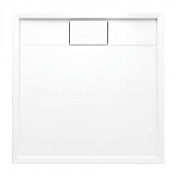 Omnires Brooklyn Akrylowy brodzik prysznicowy kwadratowy 90 x 90 cm biały połysk (BROOKLYN90/KBP)