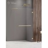 New Trendy Avexa Gold Shine Kabina Prysznicowa Walk-In 130x200 cm Szkło Przezroczyste 8 mm (EXK-3240)