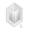 New Trendy Avexa Gunmetal Brushed Kabina Prostokątna L 120x70x200 Przezroczyste 6mm Active Shield (EXK-3342)