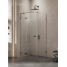 New Trendy Avexa Gunmetal Brushed Kabina Prostokątna L 120x70x200 Przezroczyste 6mm Active Shield (EXK-3342)