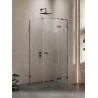New Trendy Avexa Gunmetal Brushed Kabina Prostokątna P 120x100x200 Przezroczyste 6mm Active Shield (EXK-3365)