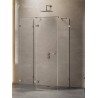 New Trendy Avexa Gunmetal Brushed Kabina Kwadratowa Przyścienna L 120x120x200 Przezroczyste 6mm Active Shield (EXK-3432)