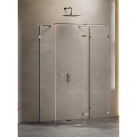 New Trendy Avexa Gunmetal Brushed Kabina Kwadratowa Przyścienna P 110x110x200 Przezroczyste 6mm Active Shield (EXK-3455)