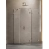 New Trendy Avexa Gunmetal Brushed Kabina Kwadratowa Przyścienna P 110x110x200 Przezroczyste 6mm Active Shield (EXK-3455)