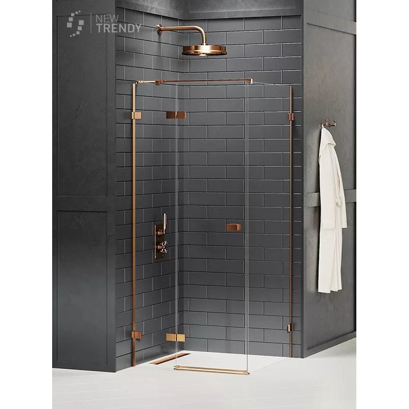 New Trendy Avexa Copper Kabina Kwadratowa L 120x120x200 Przezroczyste 6mm Active Shield (EXK-3574)