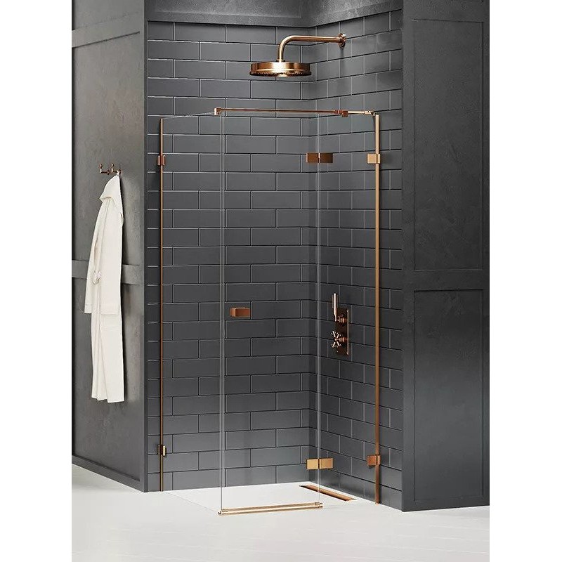 New Trendy Avexa Copper Kabina Prostokątna P 80x100x200 Przezroczyste 6mm Active Shield (EXK-3578)