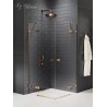 New Trendy Avexa Copper Kabina Prostokątna 80x90x200 Przezroczyste 6mm Active Shield (EXK-3666)
