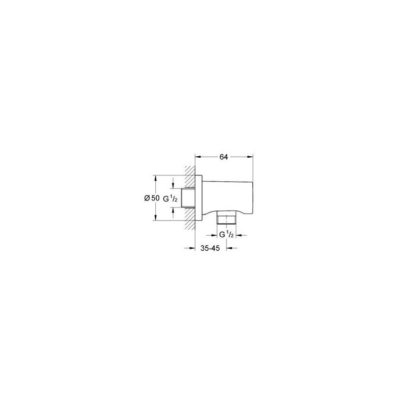 Grohe Rainshower Kolanko Przyłączeniowe Ścienne 27076000