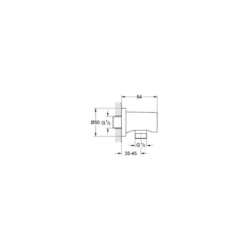 Grohe Rainshower Kolanko Przyłączeniowe Ścienne 27057000