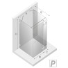 New Trendy Avexa Copper Kabina Prostokątna Przyścienna P 110x80x200 Przezroczyste 6mm Active Shield (EXK-3739)
