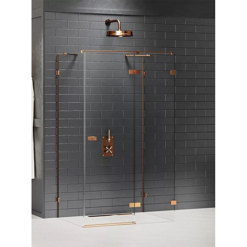 New Trendy Avexa Copper Kabina Prostokątna Przyścienna P 110x80x200 Przezroczyste 6mm Active Shield (EXK-3739)