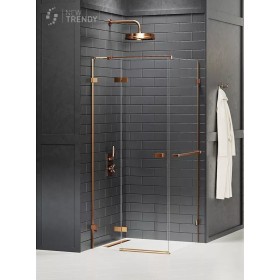 New Trendy Avexa Copper Kabina Kwadratowa L 100x100x200 Przezroczyste 6mm Active Shield (EXK-3620)