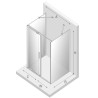 New Trendy Smart Kabina Prostokątna Przyścienna 120x80x200 Przezroczyste 8mm Active Shield (EXK-4076)