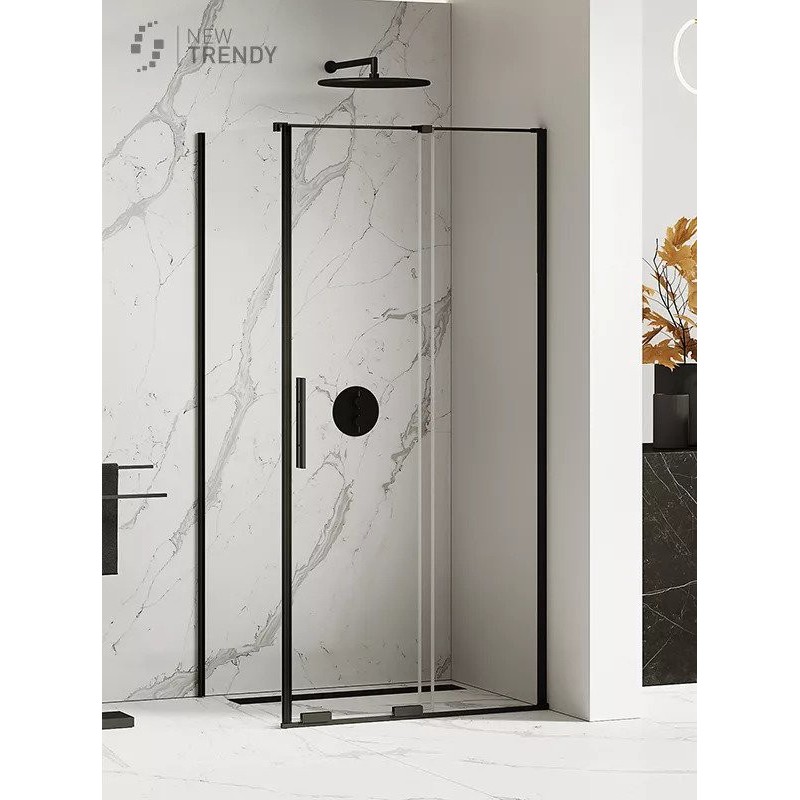 New Trendy Smart Black Kabina Prostokątna 110x120x200 Przezroczyste 8mm Active Shield (EXK-4133)