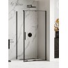 New Trendy Smart Black Kabina Prostokątna 110x120x200 Przezroczyste 8mm Active Shield (EXK-4133)