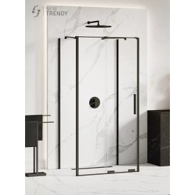 New Trendy Smart Black Kabina Prostokątna Przyścienna 130x100x200 Przezroczyste 8mm Active Shield (EXK-4185)