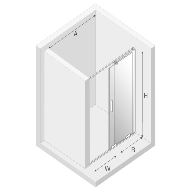 New Trendy Smart Light Gold Drzwi Prysznicowe 110x200 Przezroczyste 8mm Active Shield (EXK-4214)
