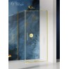 New Trendy Smart Light Gold Kabina Prostokątna Narożna 160x80x200 Przezroczyste 8mm Active Shield (EXK-4258)