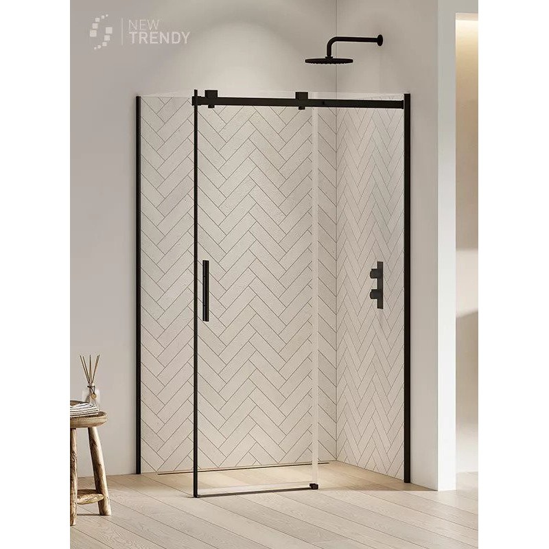 New Trendy Softi Black Kabina Prostokątna 140x90x200 Przezroczyste 8mm Active Shield (EXK-3986)