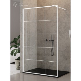 New Trendy New Modus White Kabina Walk-In U 70x200 Przezroczyste 8mm Kratka Active Shield (EXK-2211)
